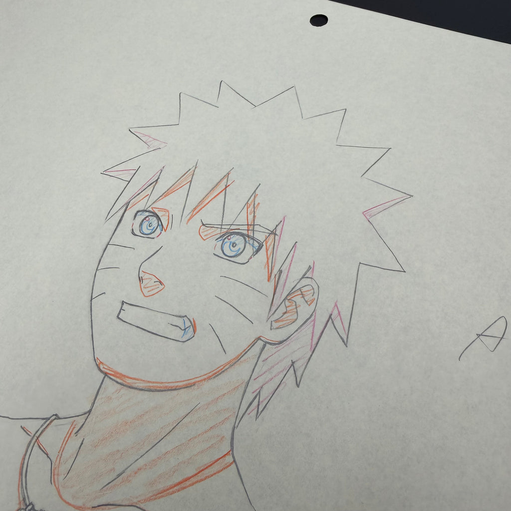 Originale Naruto Zeichnung aus dem Anime🍜 | Naruto mit Hokage Kette (ULTRA SELTEN) 🚨 | Aus dem Japanischen Anime Studio🇯🇵