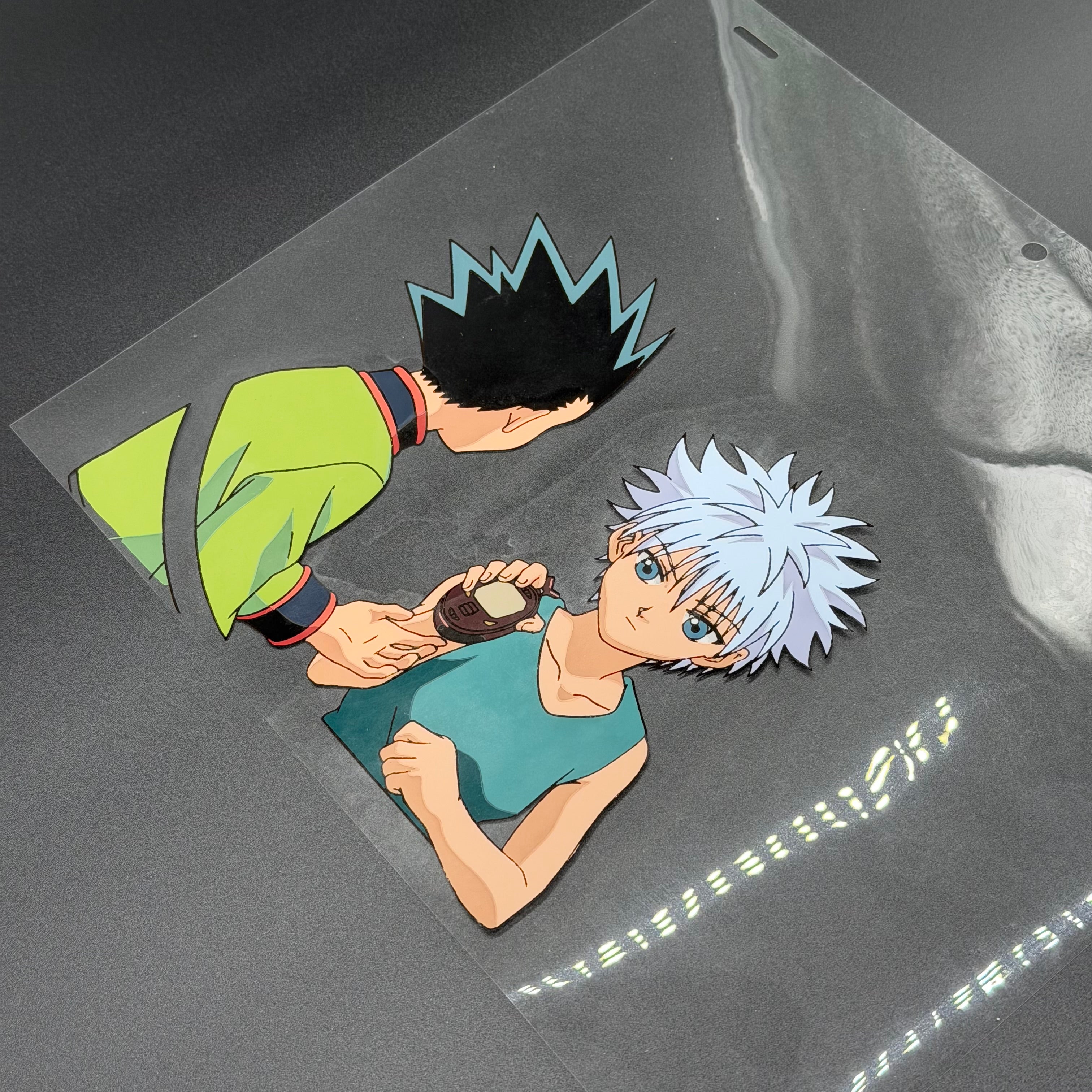 Original gezeichnete Anime Szene aus Hunter x Hunter | Gon & Killua in Farbe | Einzelstück⚠️