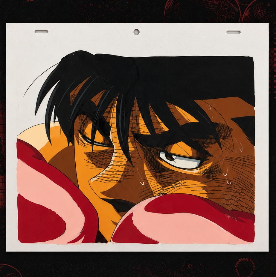 Original Anime Szene aus Hajime no Ippo 🎬| Ippo im Kampf 🥊 | Aus Japan 🇯🇵 | Ultra Selten ❤️‍🔥