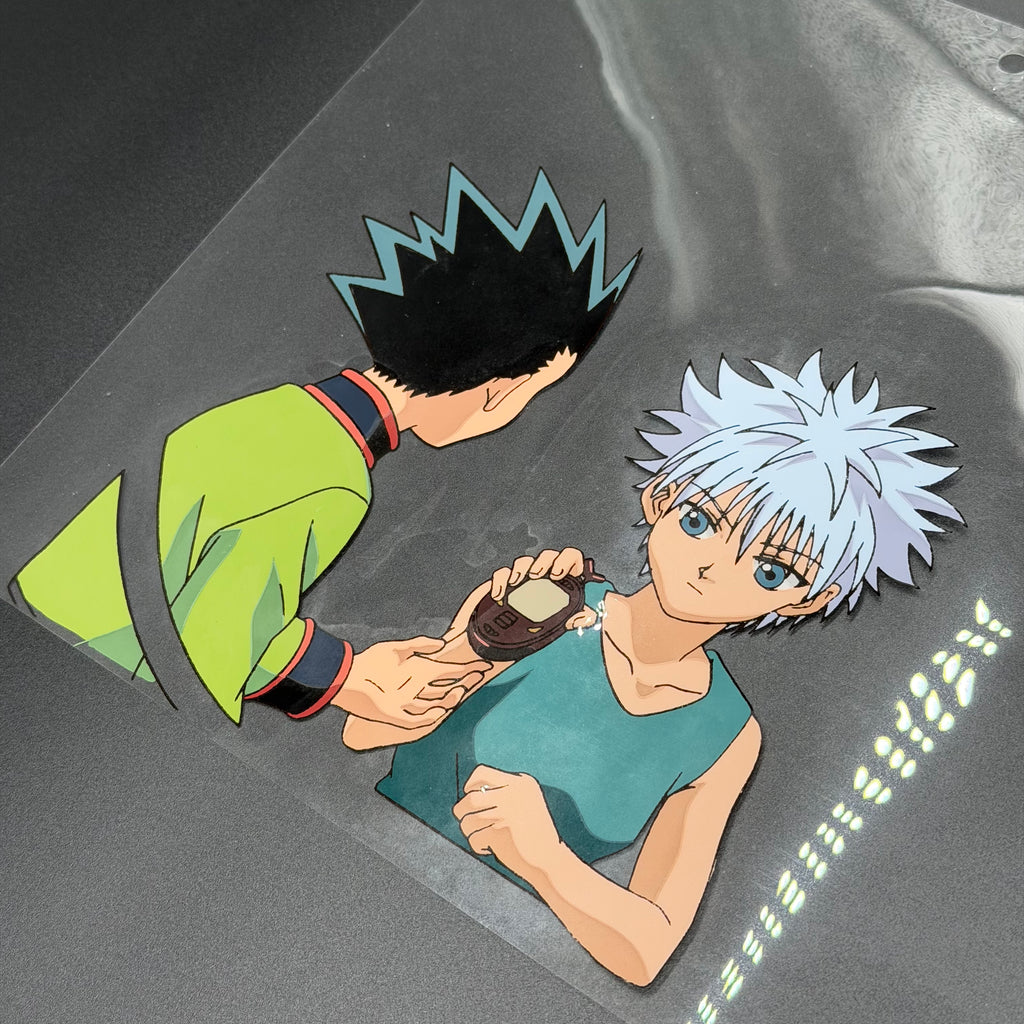 Original gezeichnete Anime Szene aus Hunter x Hunter | Gon & Killua in Farbe | Einzelstück⚠️