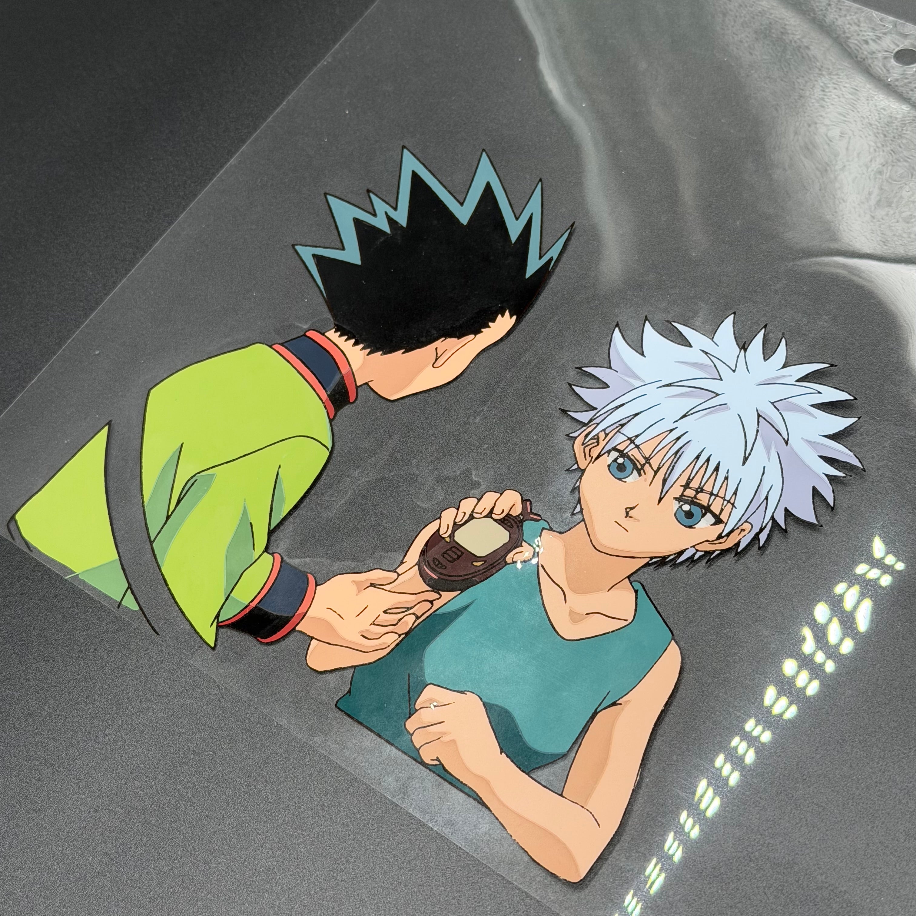 Original gezeichnete Anime Szene aus Hunter x Hunter | Gon & Killua in Farbe | Einzelstück⚠️