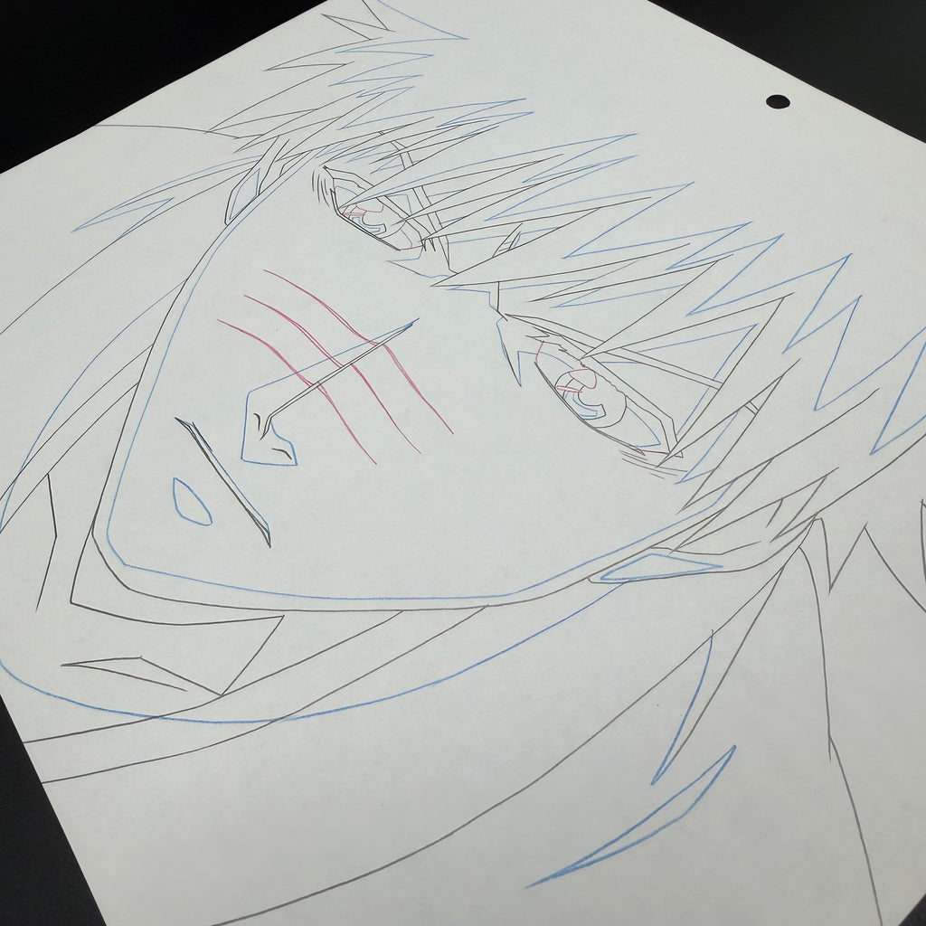 Original Handgezeichnete Anime Szene von Ichigo aus Bleach 💀 | Gesicht Detailiert und Nah | Einzelstück ults Selten 🔥