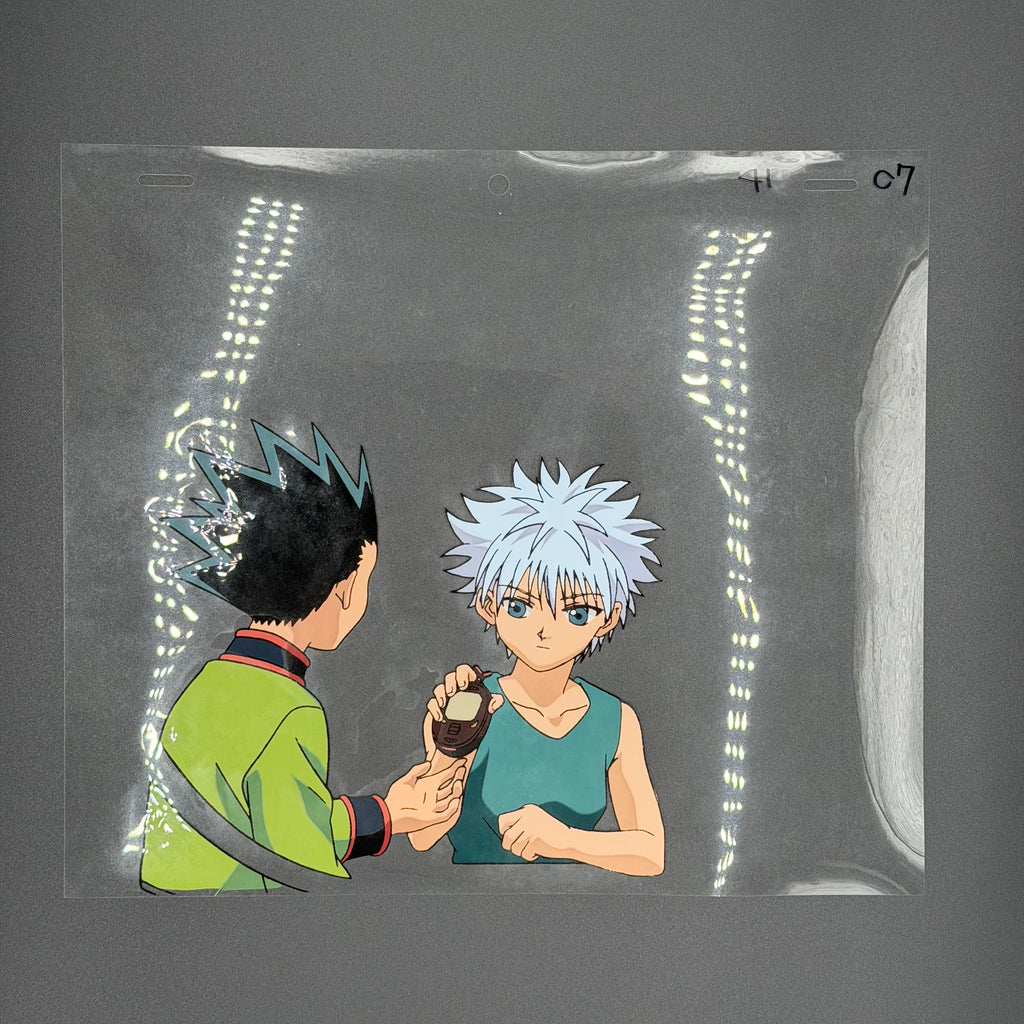 Original gezeichnete Anime Szene aus Hunter x Hunter | Gon & Killua in Farbe | Einzelstück⚠️