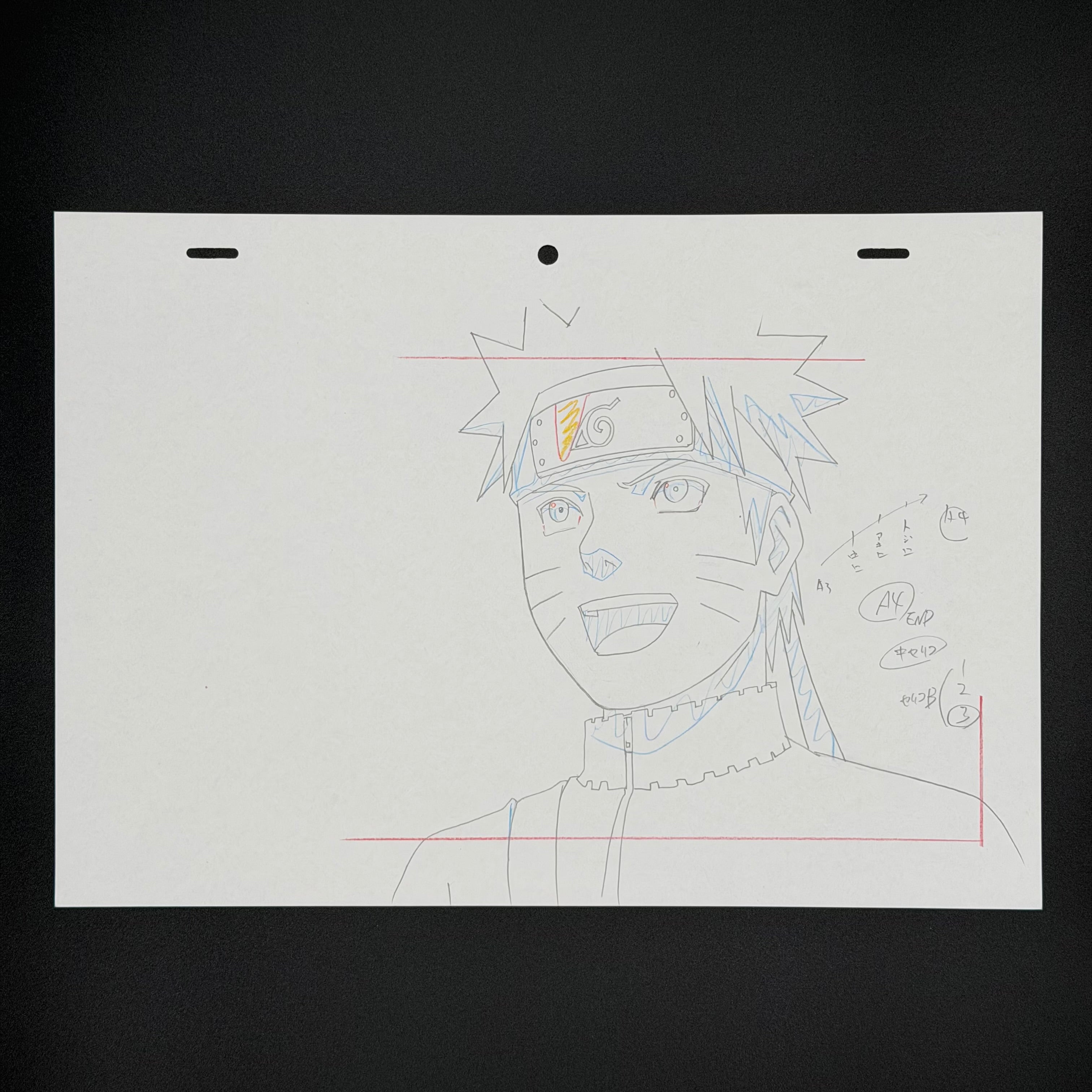 Original Anime Szene Handgezeichnet🇯🇵 | Naruto Uzumaki🌀 | Einzelstück⚠️