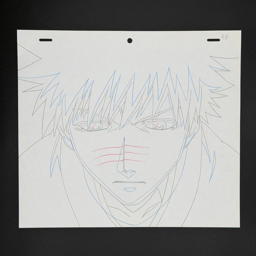 Original Handgezeichnete Anime Szene von Ichigo aus Bleach 💀 | Gesicht Detailiert und Nah | Einzelstück ults Selten 🔥