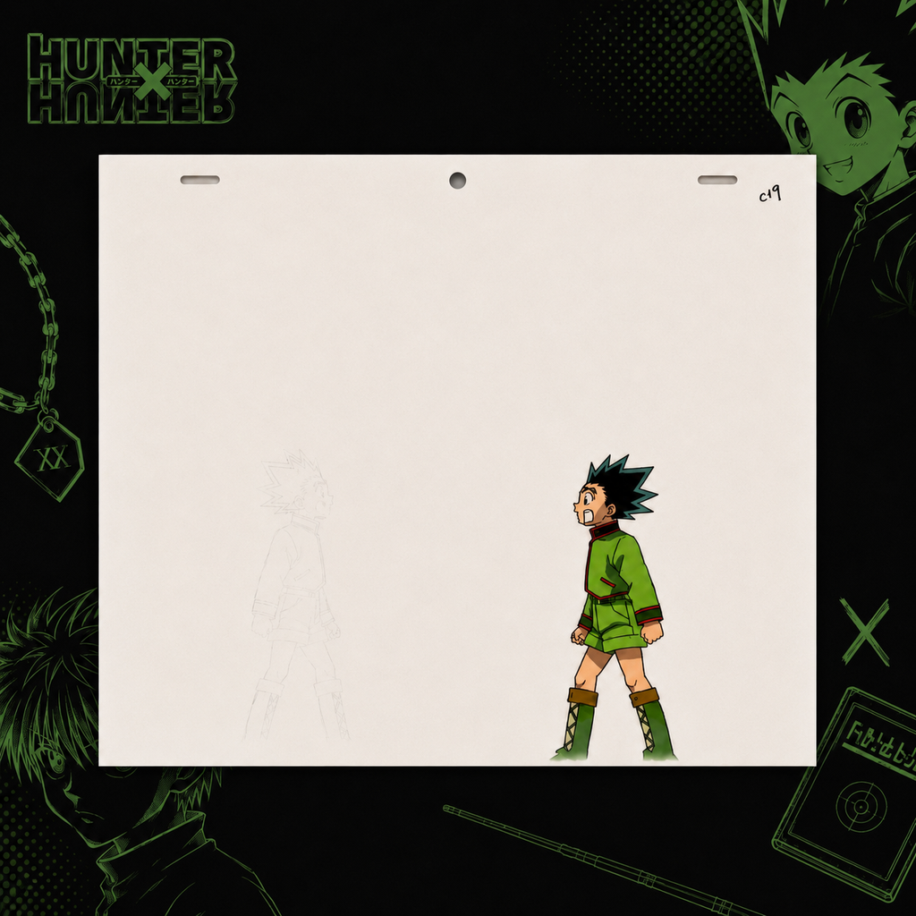 Originale Anime Szene aus Hunter x Hunter 🎬| Gon spaziert ❤️‍🔥| Ultra Selten ⚠️| Aus Japan 🇯🇵