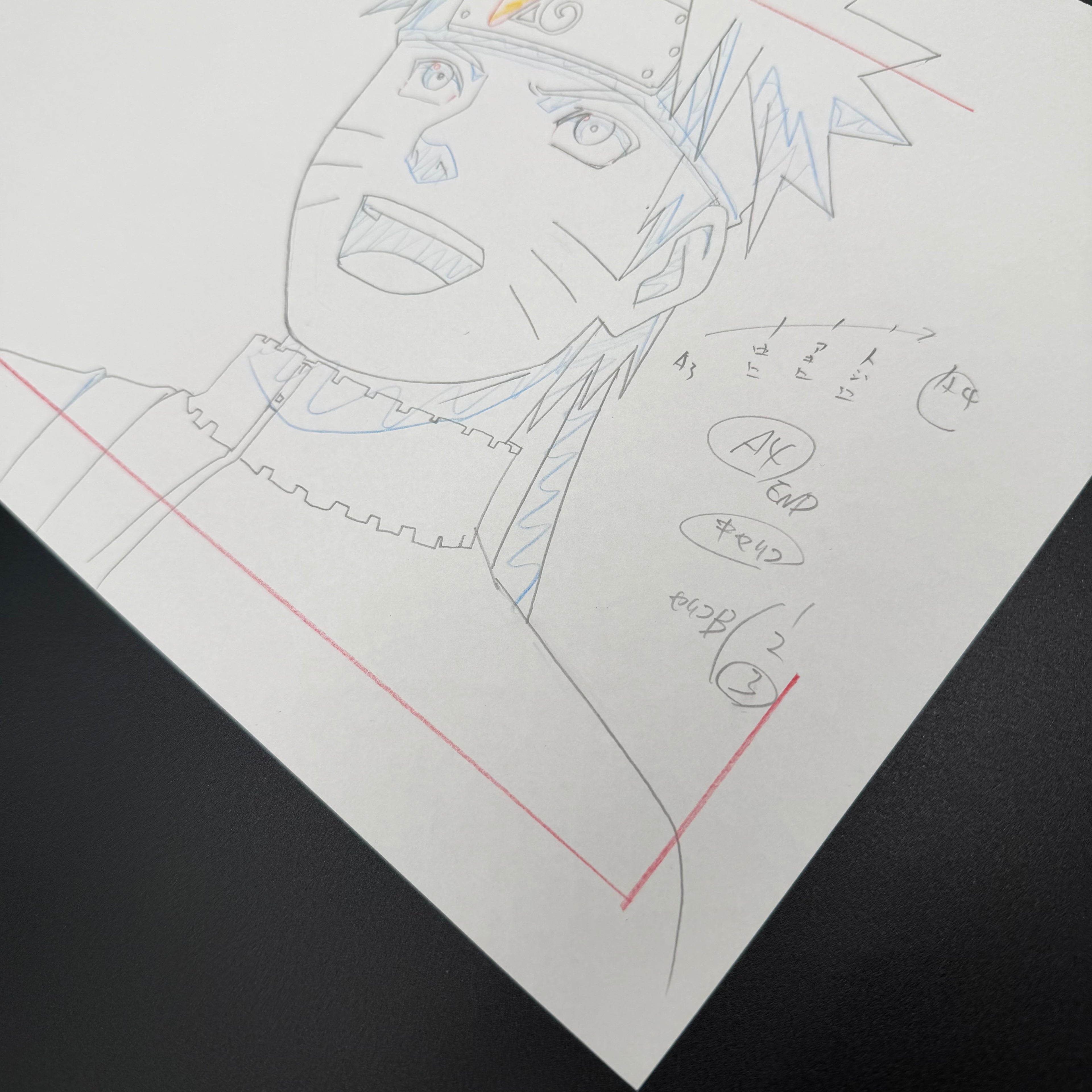 Original Anime Szene Handgezeichnet🇯🇵 | Naruto Uzumaki🌀 | Einzelstück⚠️