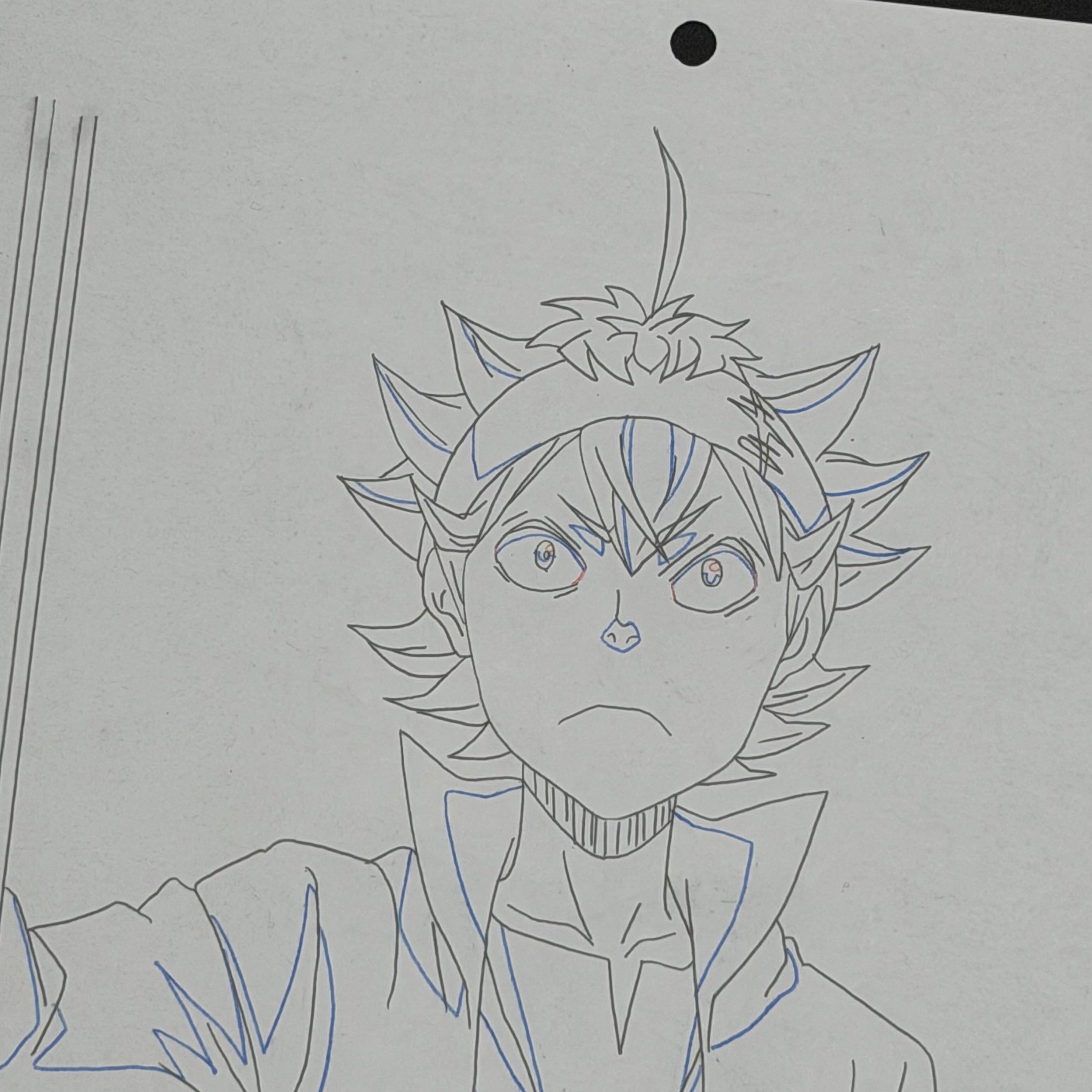 Asta Original Artwork aus Black Clover 🔥 | Handgezeichnete Szene aus dem Anime aus Japan 🇯🇵