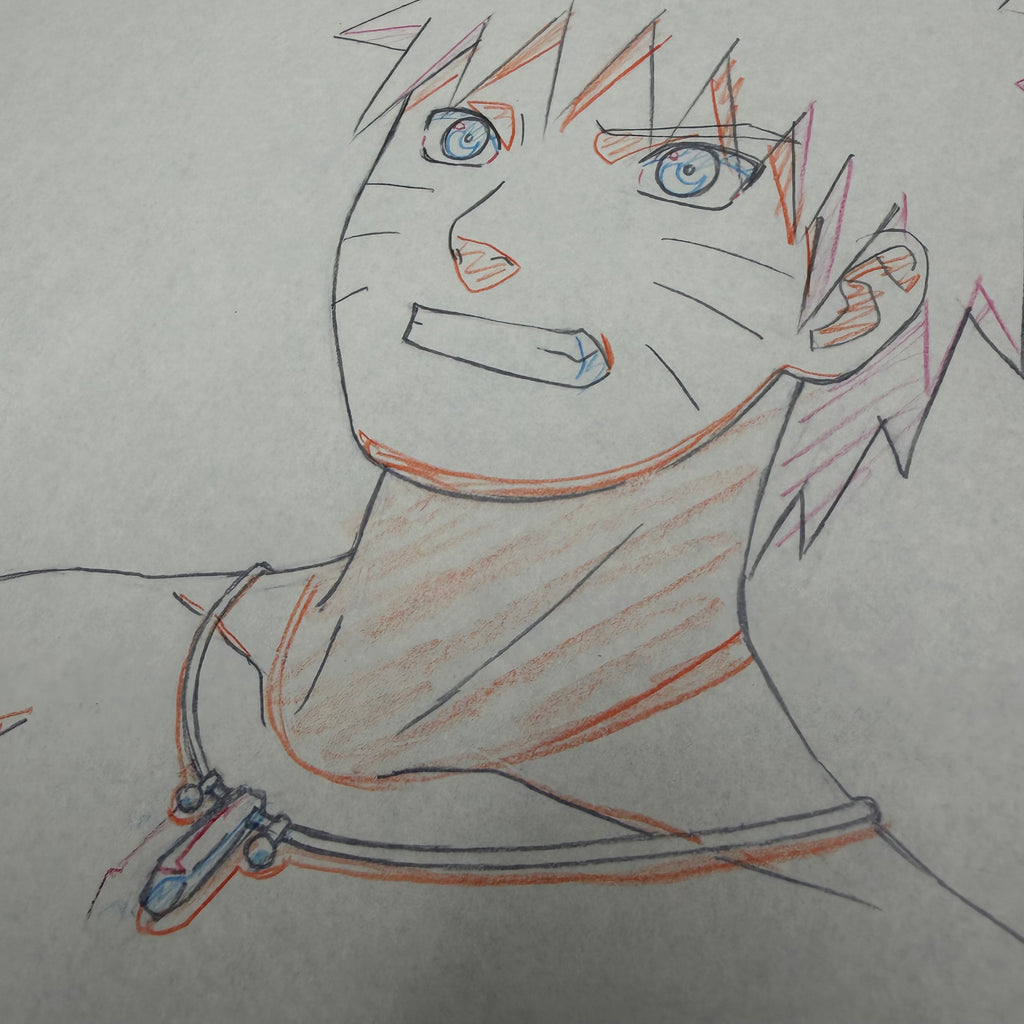 Originale Naruto Zeichnung aus dem Anime🍜 | Naruto mit Hokage Kette (ULTRA SELTEN) 🚨 | Aus dem Japanischen Anime Studio🇯🇵