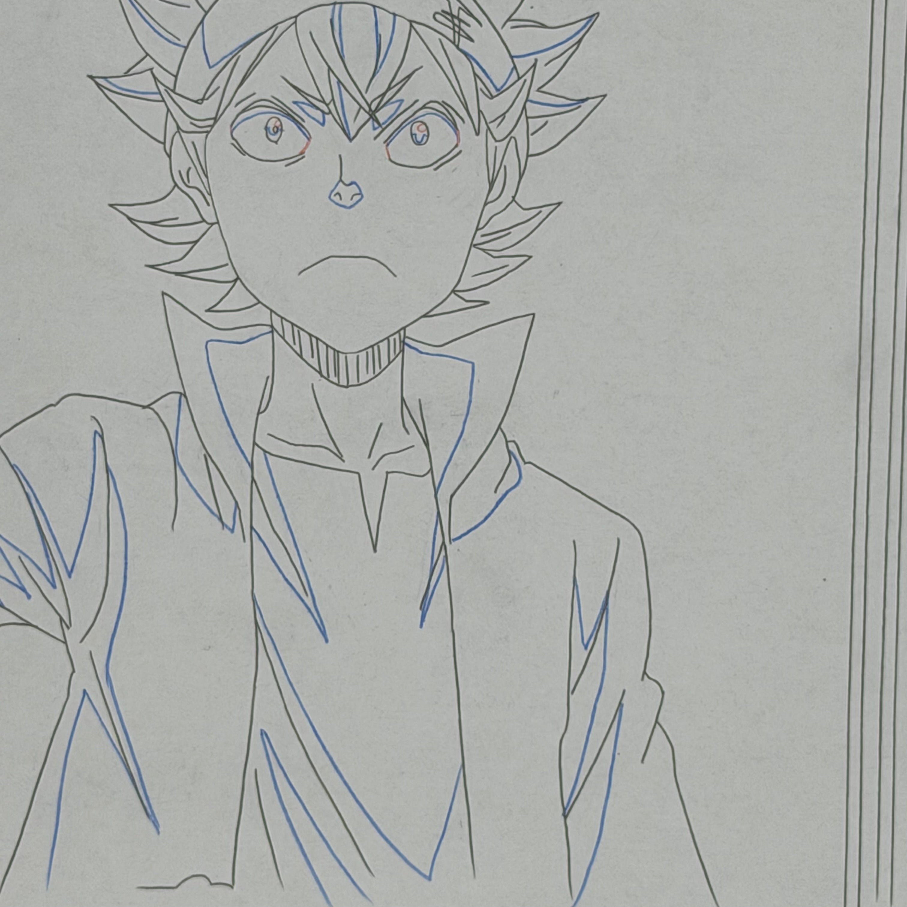 Asta Original Artwork aus Black Clover 🔥 | Handgezeichnete Szene aus dem Anime aus Japan 🇯🇵