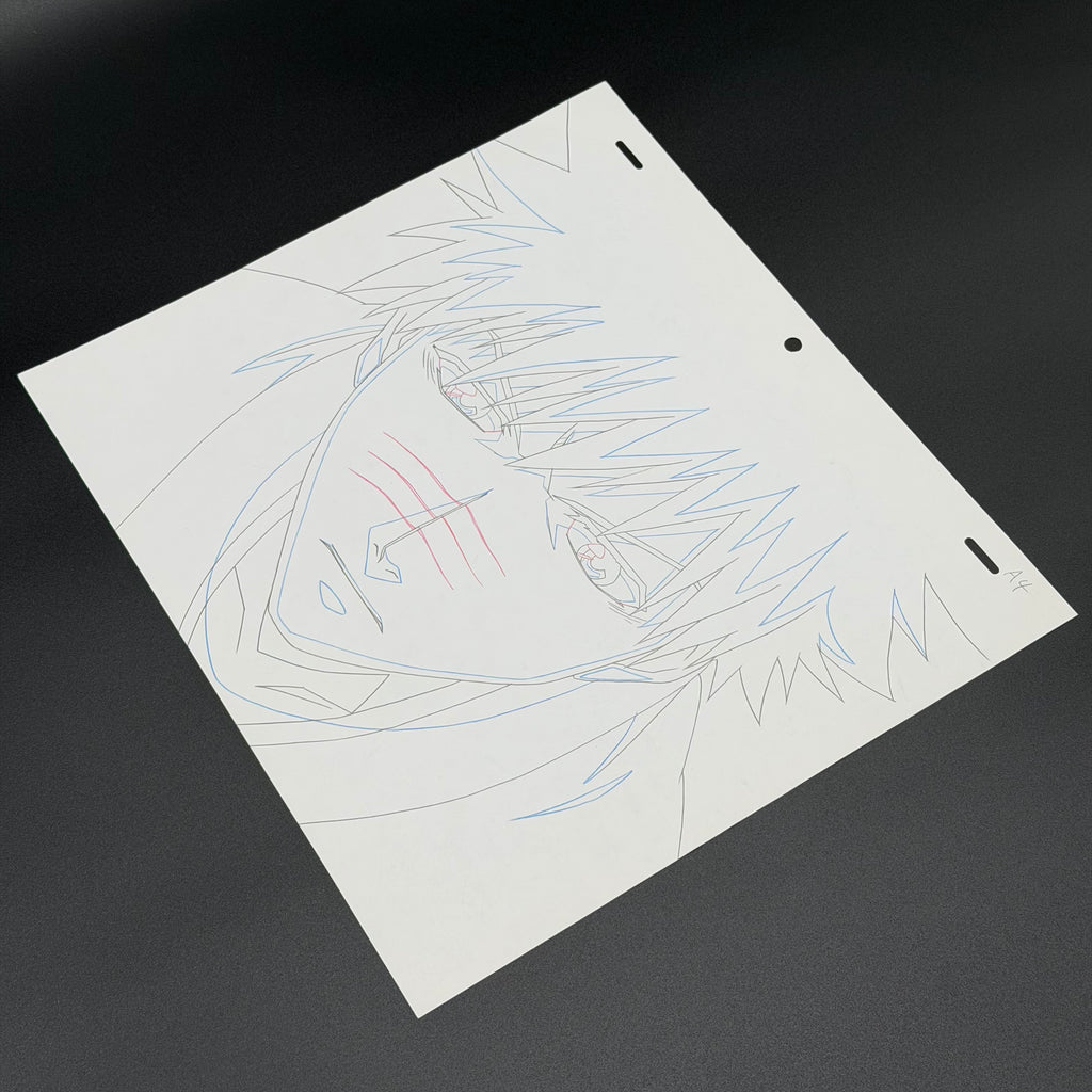 Original Handgezeichnete Anime Szene von Ichigo aus Bleach 💀 | Gesicht Detailiert und Nah | Einzelstück ults Selten 🔥