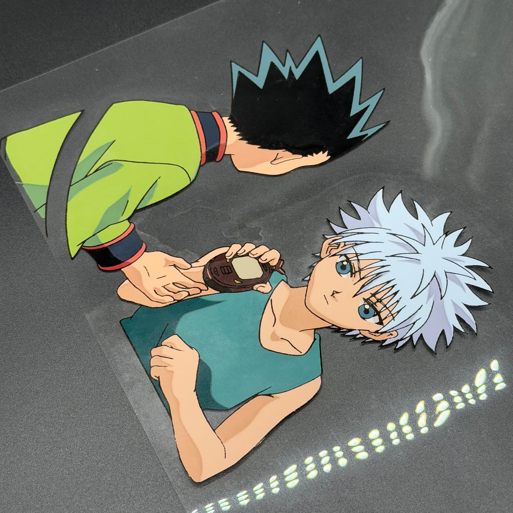 Original gezeichnete Anime Szene aus Hunter x Hunter | Gon & Killua in Farbe | Einzelstück⚠️
