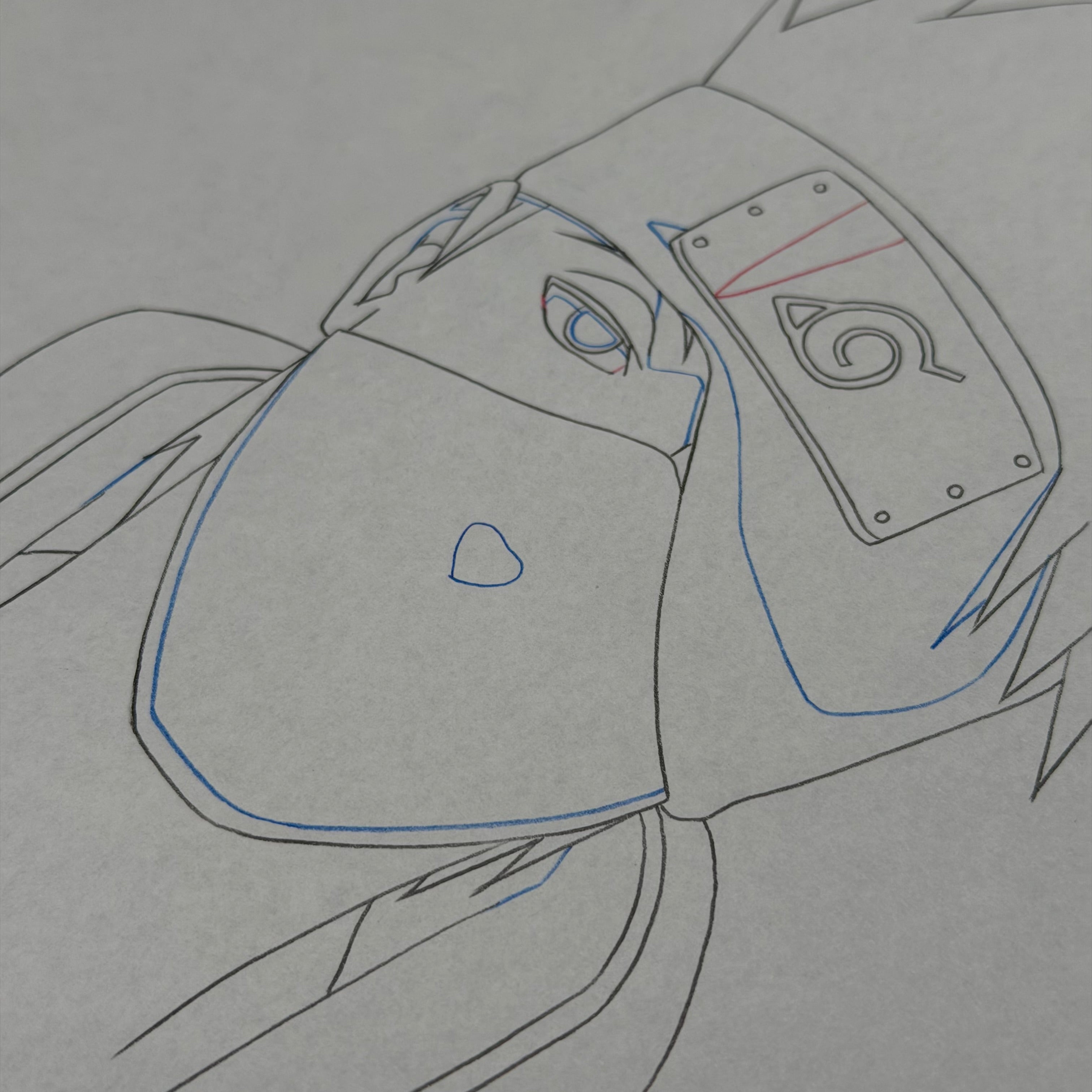 Original Kakashi Anime Szene aus Naruto 🍥| Handgezeichnet aus Japan🇯🇵 | Ultra selten🔥