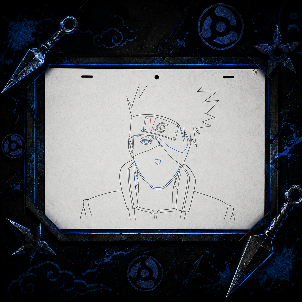 Original Kakashi Anime Szene aus Naruto 🍥| Handgezeichnet aus Japan🇯🇵 | Ultra selten🔥