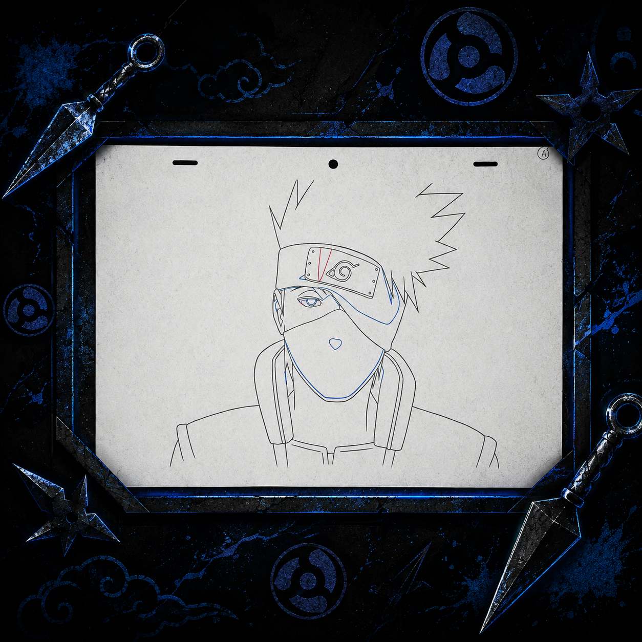 Original Kakashi Anime Szene aus Naruto 🍥| Handgezeichnet aus Japan🇯🇵 | Ultra selten🔥
