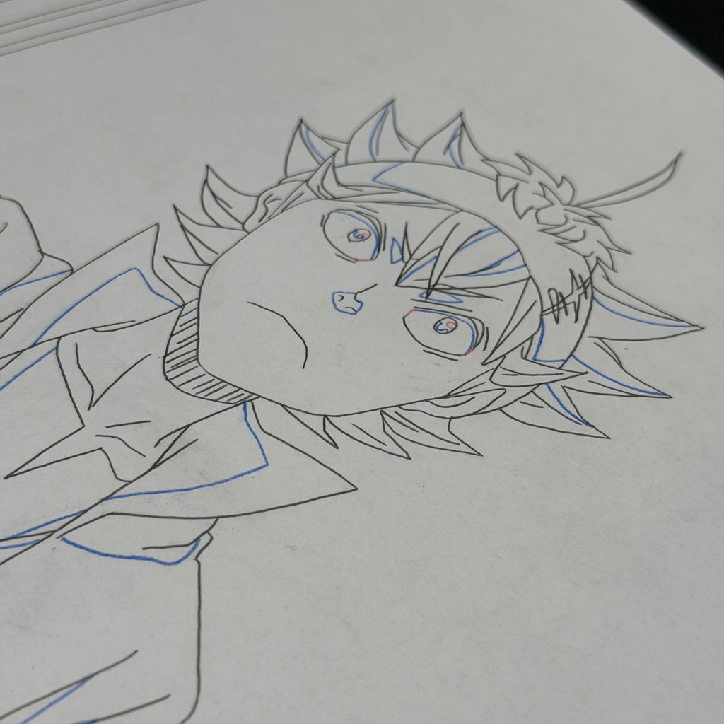 Asta Original Artwork aus Black Clover 🔥 | Handgezeichnete Szene aus dem Anime aus Japan 🇯🇵