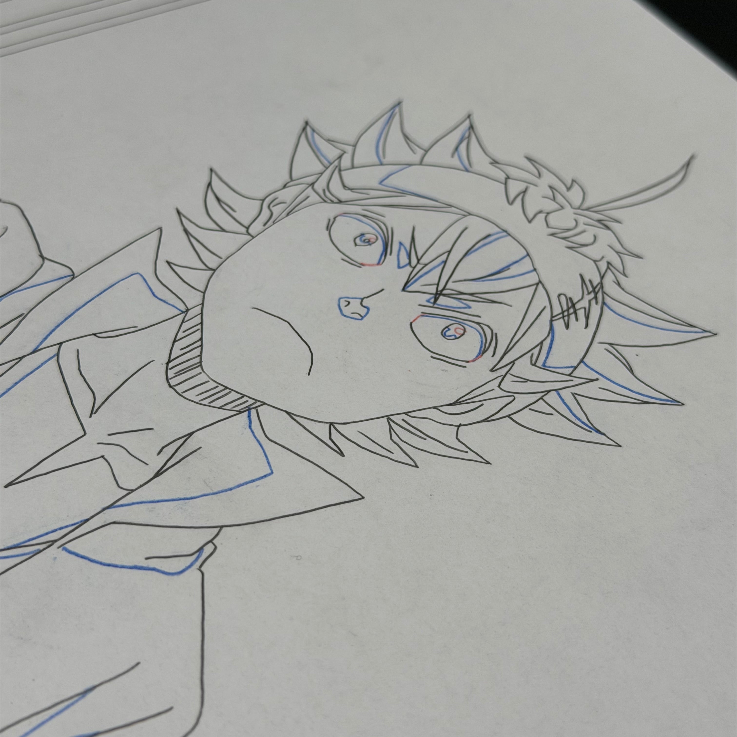 Asta Original Artwork aus Black Clover 🔥 | Handgezeichnete Szene aus dem Anime aus Japan 🇯🇵