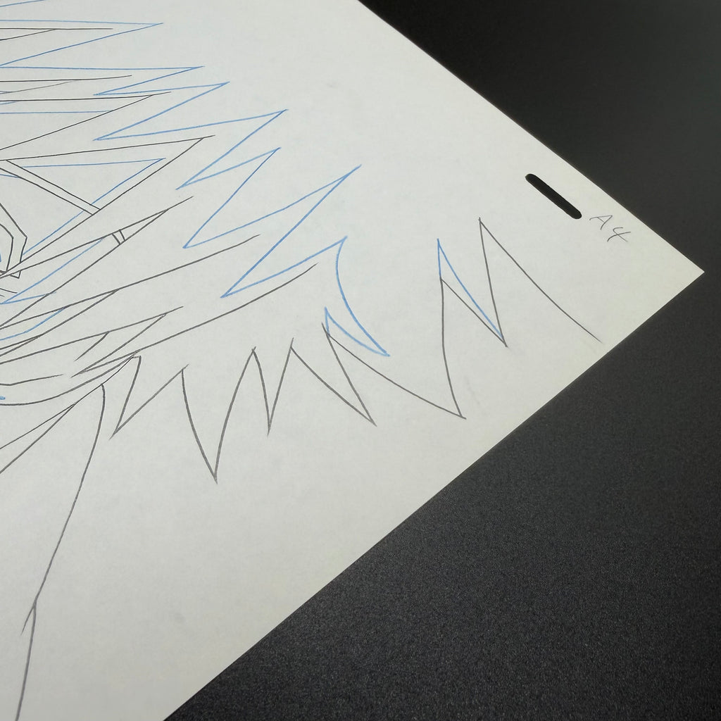 Original Handgezeichnete Anime Szene von Ichigo aus Bleach 💀 | Gesicht Detailiert und Nah | Einzelstück ults Selten 🔥