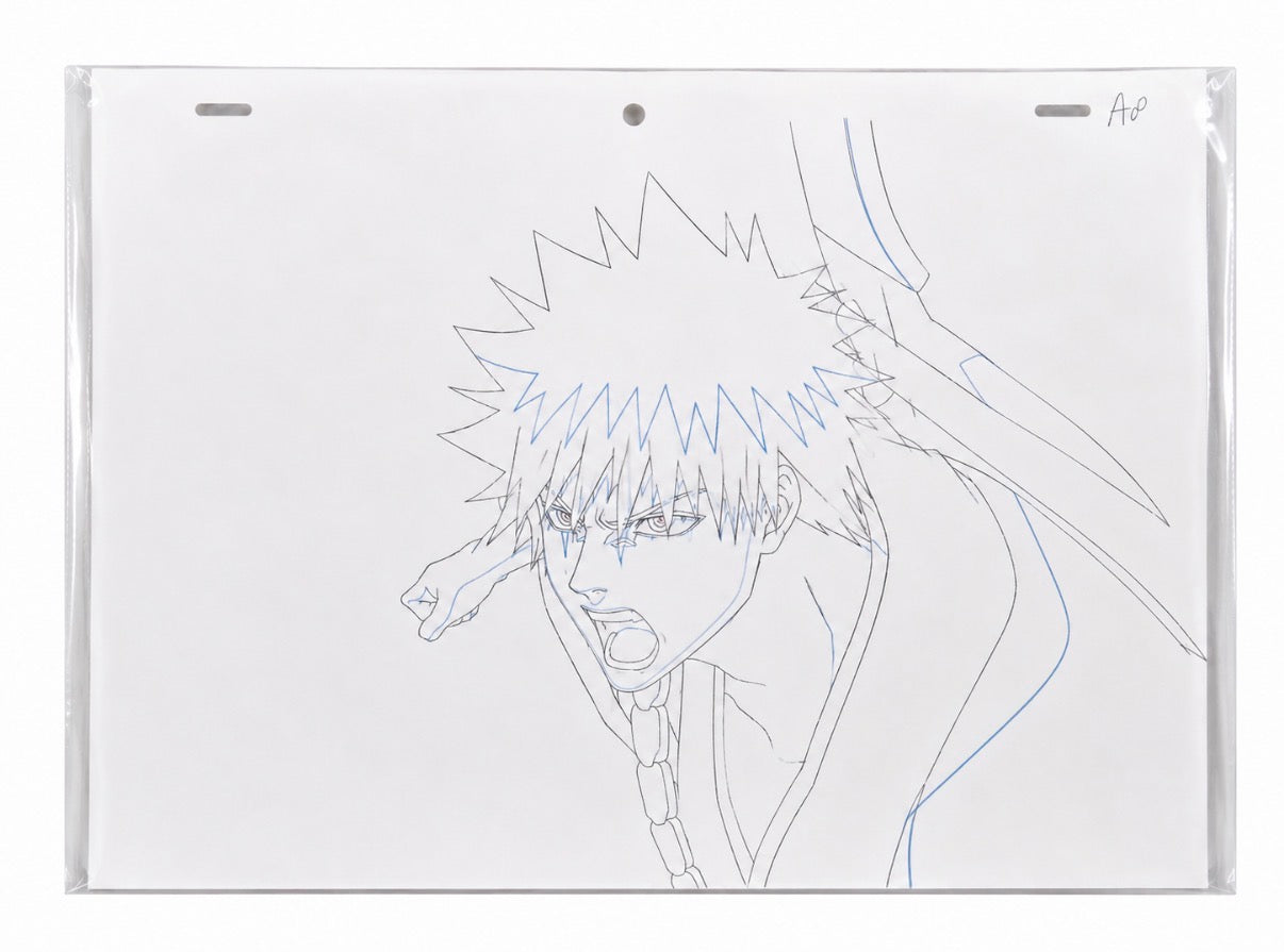 Originaler Bleach Anime Szene aus Japan 🇯🇵 | Ichigo Attacke 🔥| Handgezeichneter Frame