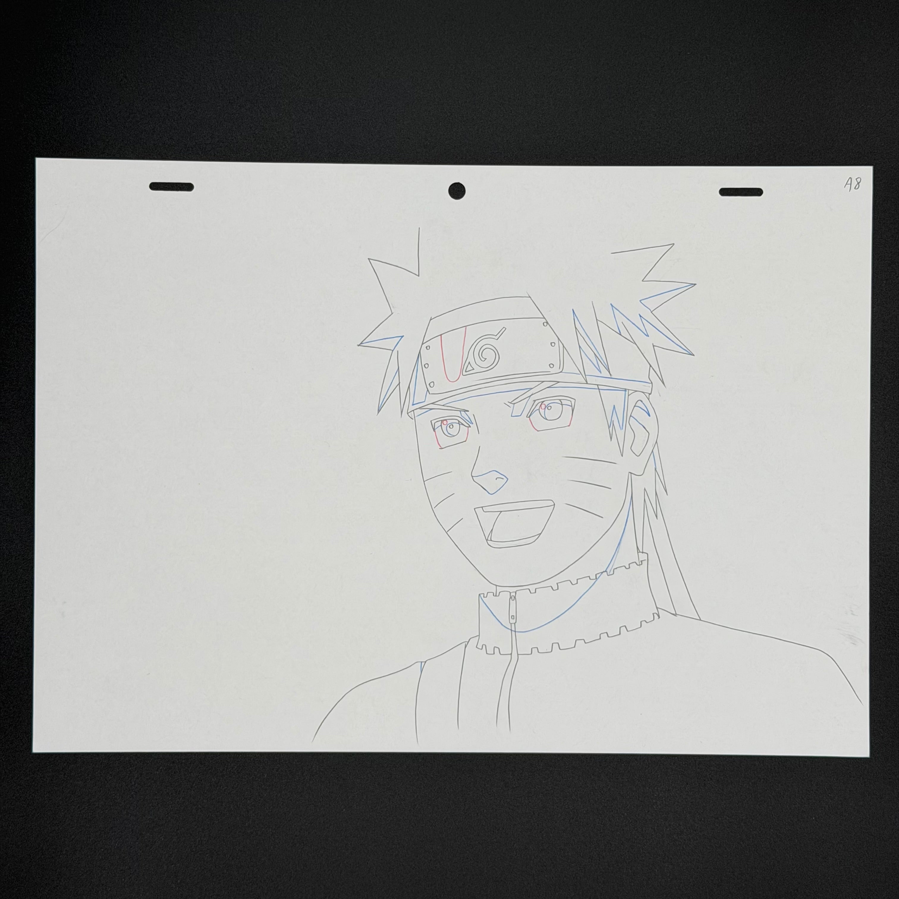Original Anime Szene Handgezeichnet aus Japan🇯🇵 | Naruto Uzumaki🌀 | Einzelstück⚠️