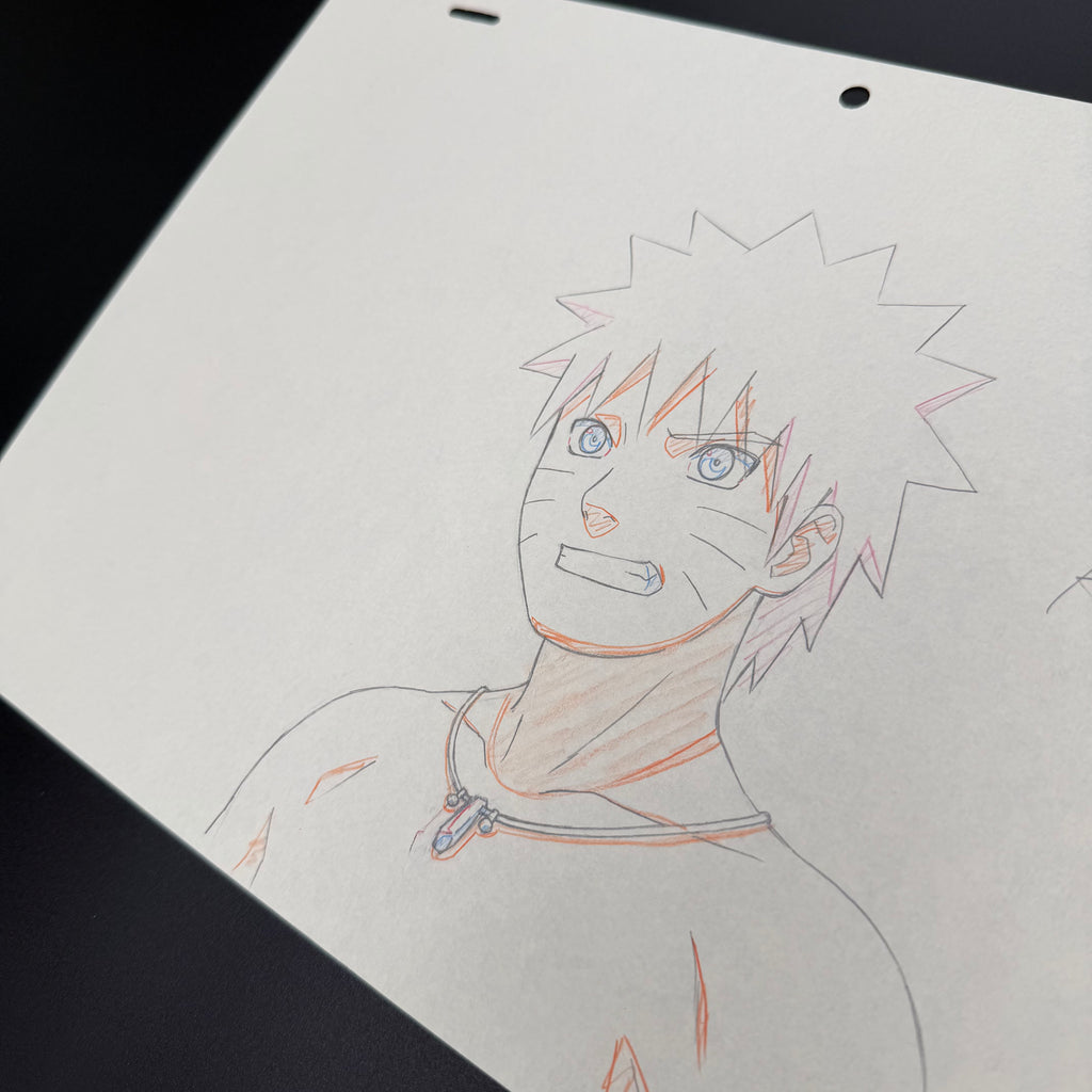 Originale Naruto Zeichnung aus dem Anime🍜 | Naruto mit Hokage Kette (ULTRA SELTEN) 🚨 | Aus dem Japanischen Anime Studio🇯🇵