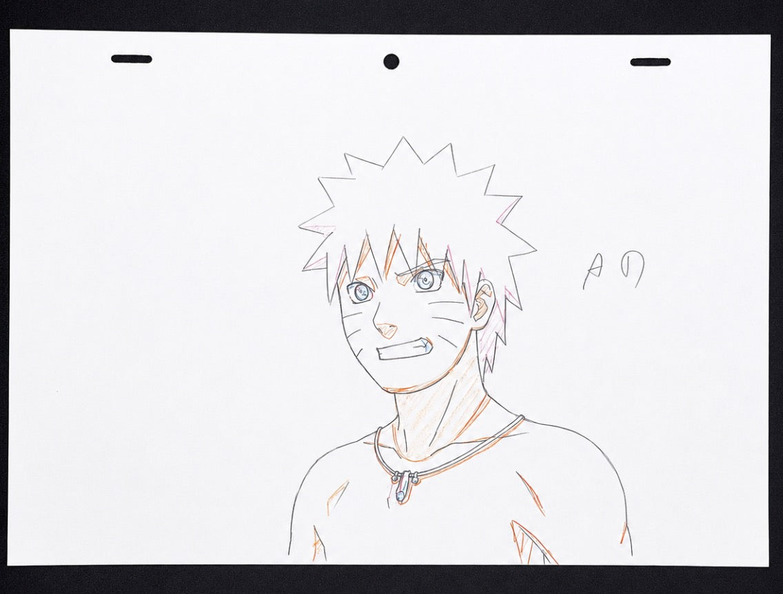 Originale Naruto Zeichnung aus dem Anime🍜 | Naruto mit Hokage Kette (ULTRA SELTEN) 🚨 | Aus dem Japanischen Anime Studio🇯🇵