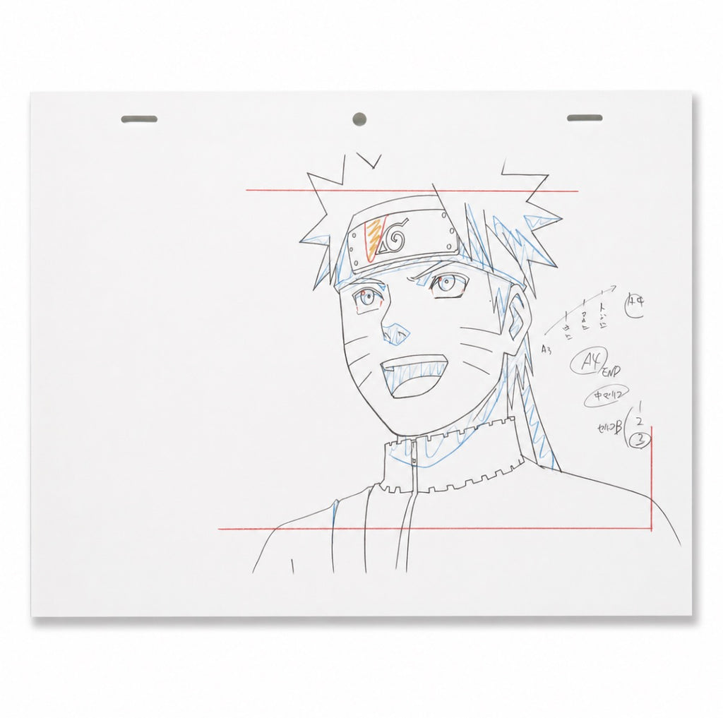 Original Anime Szene Handgezeichnet🇯🇵 | Naruto Uzumaki🌀 | Einzelstück⚠️