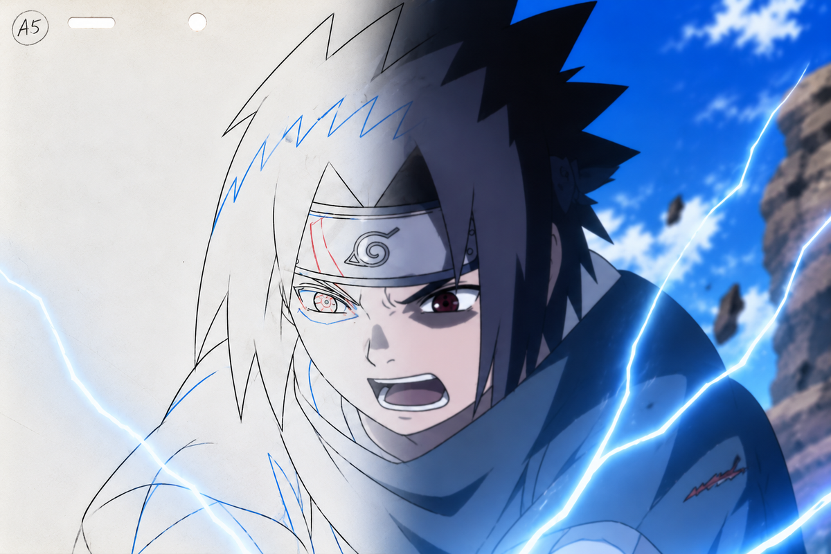 Sasuke setzt Chidori ein 🔥 | Originale Anime Szene aus Naruto Anime 🇯🇵 | Ultra Selten ‼️