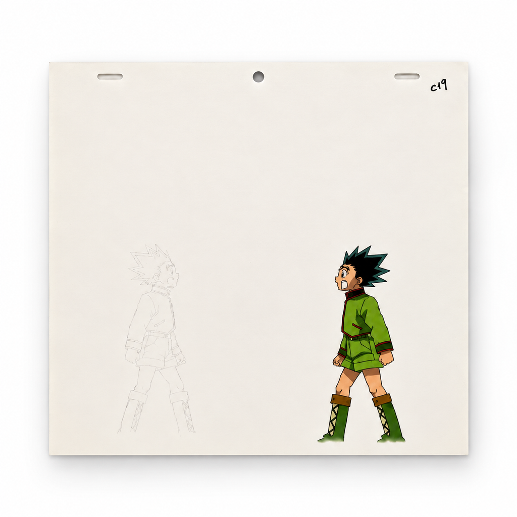 Originale Anime Szene aus Hunter x Hunter 🎬| Gon spaziert ❤️‍🔥| Ultra Selten ⚠️| Aus Japan 🇯🇵