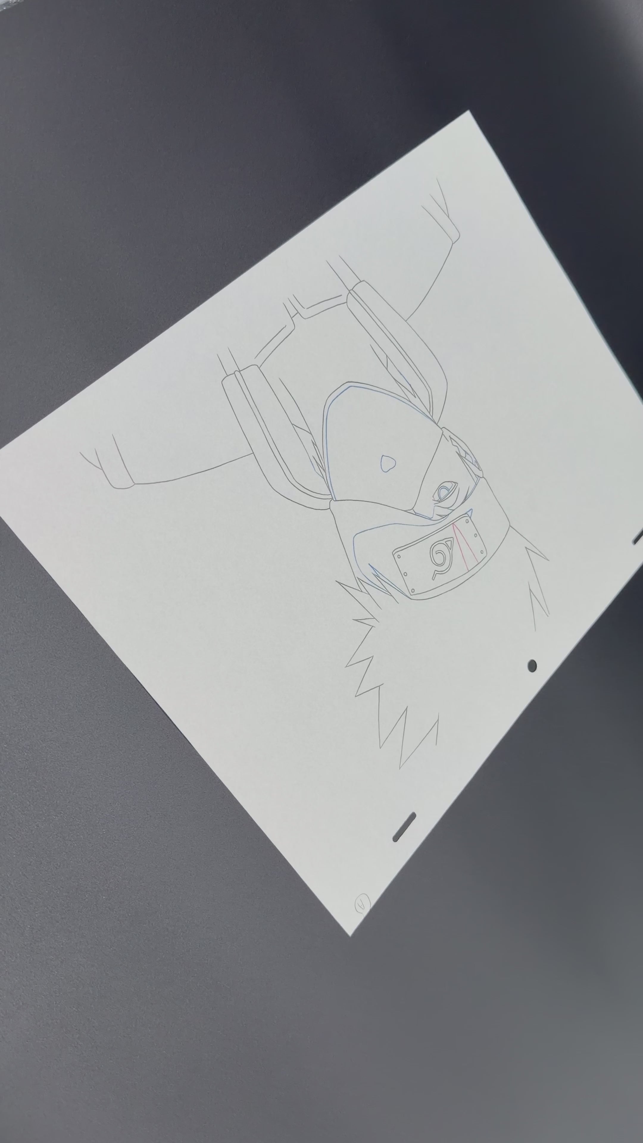 Original Kakashi Anime Szene aus Naruto 🍥| Handgezeichnet aus Japan🇯🇵 | Ultra selten🔥